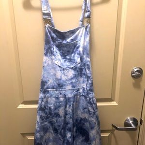 Blue overall short